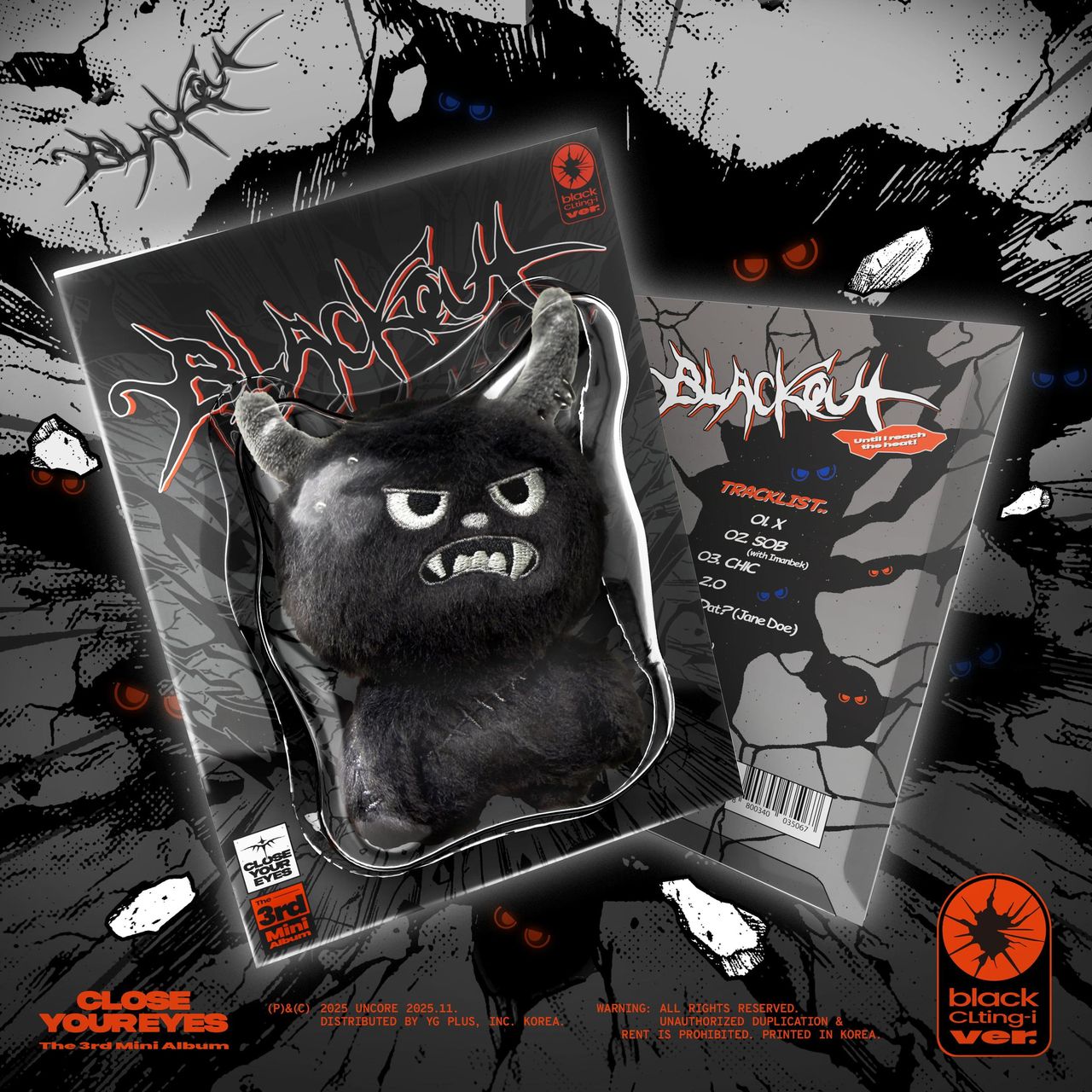 CLOSE YOUR EYES The 3rd Mini Album ['blackout' / black CLting-i ver.]