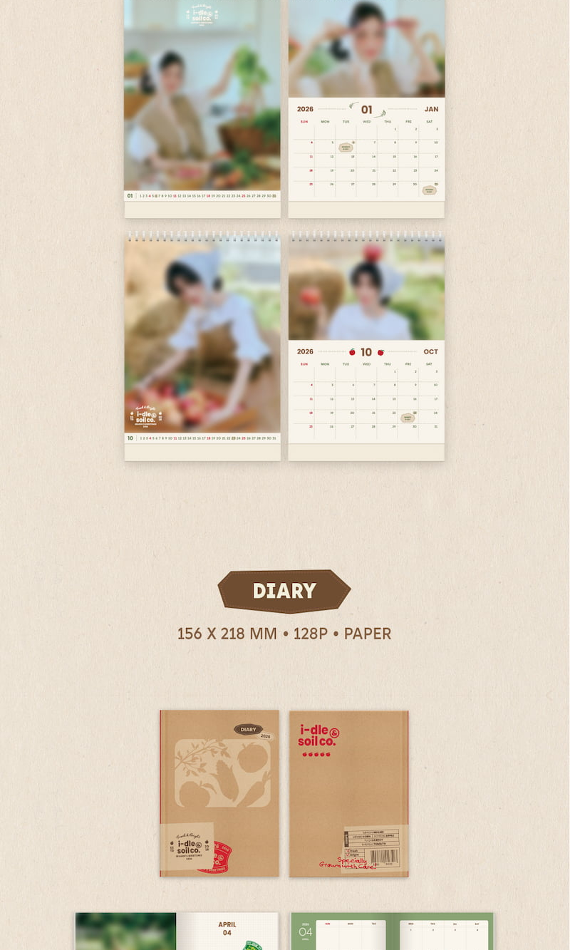 [PRE-ORDER] Idle  - 2026 Season's Greetings [i-dle & Soil Co.]