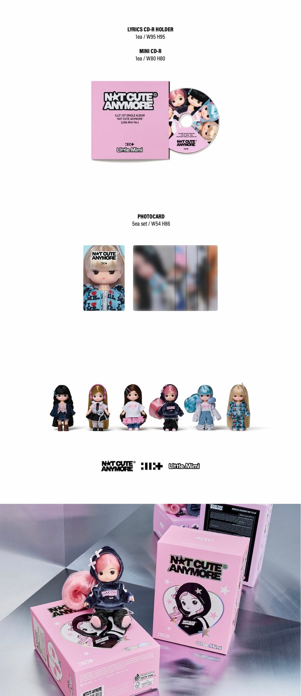 PRE-ORDER] ILLIT 1st Single Album [NOT CUTE ANYMORE/Little Mimi