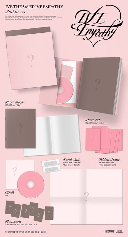 [MAKESTAR EXCLUSIVE] IVE 3RD EP ALBUM [EMPATHY/Standard Ver.] product image