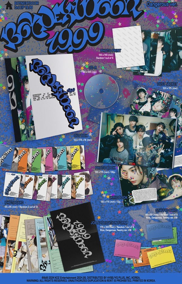 [MAKESTAR EXCLUSIVE] BOYNEXTDOOR 3RD EP ALBUM [19.99/STANDARD VER] product image