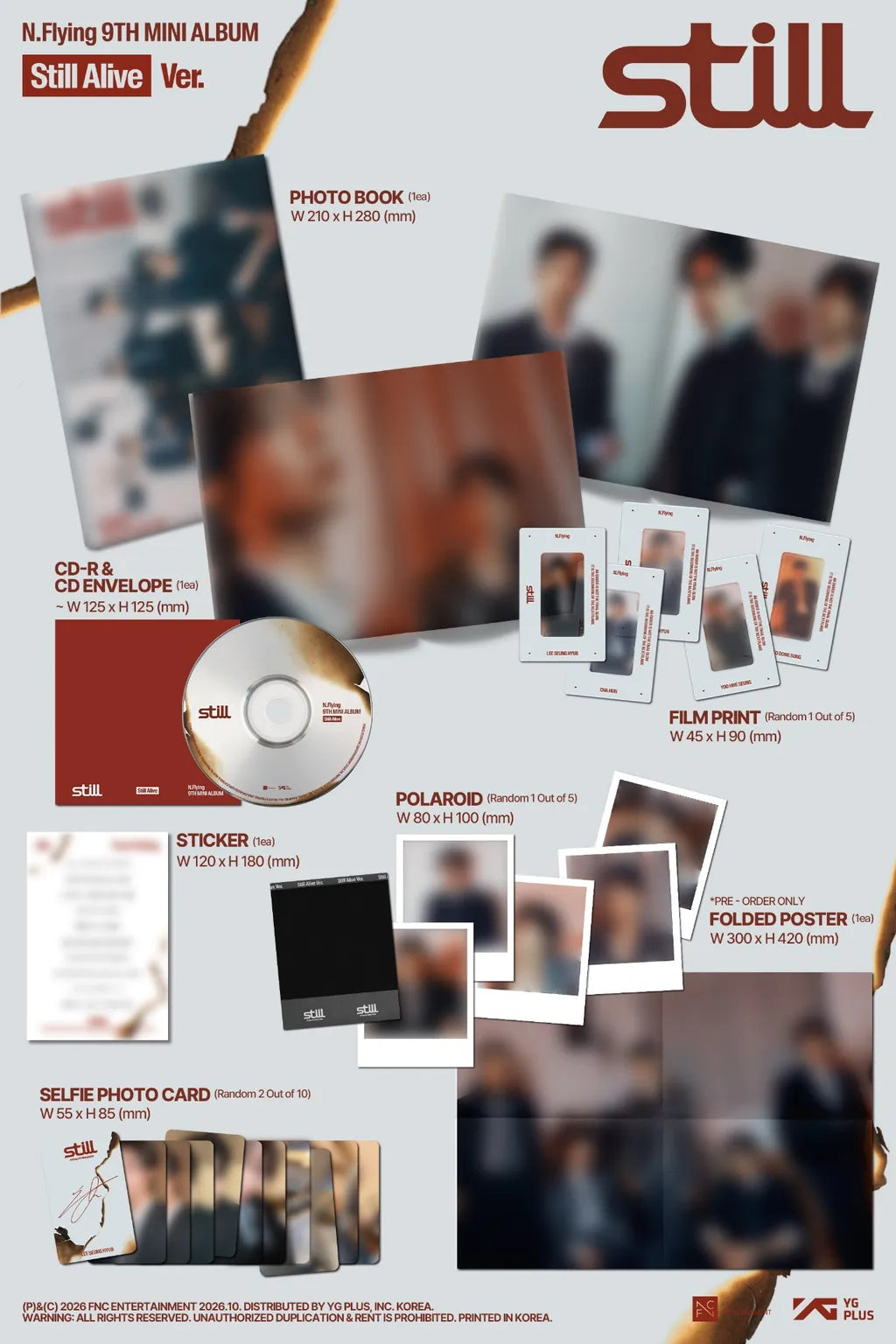 [PRE-ORDER] N.Flying 9th Mini Album [Still] (Photobook Ver.)