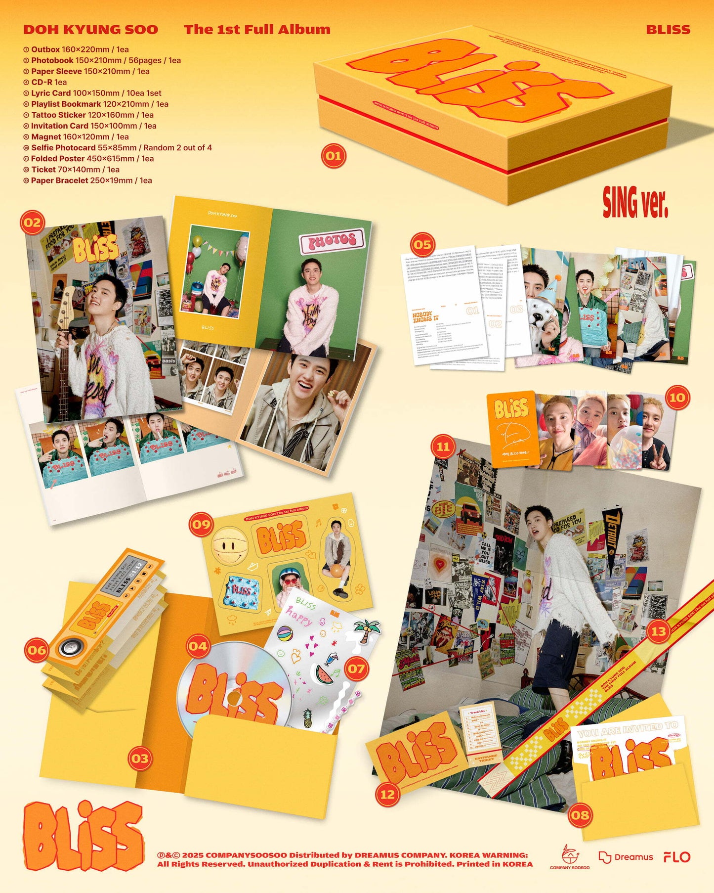 도경수 (D.O.) THE 1ST FULL ALBUM [BLISS]