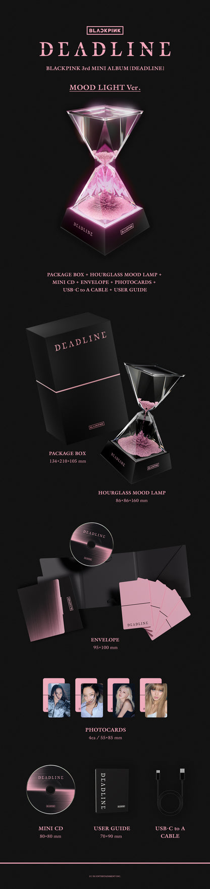 BLACKPINK 3rd MINI ALBUM [DEADLINE/MOOD LIGHT Ver.]