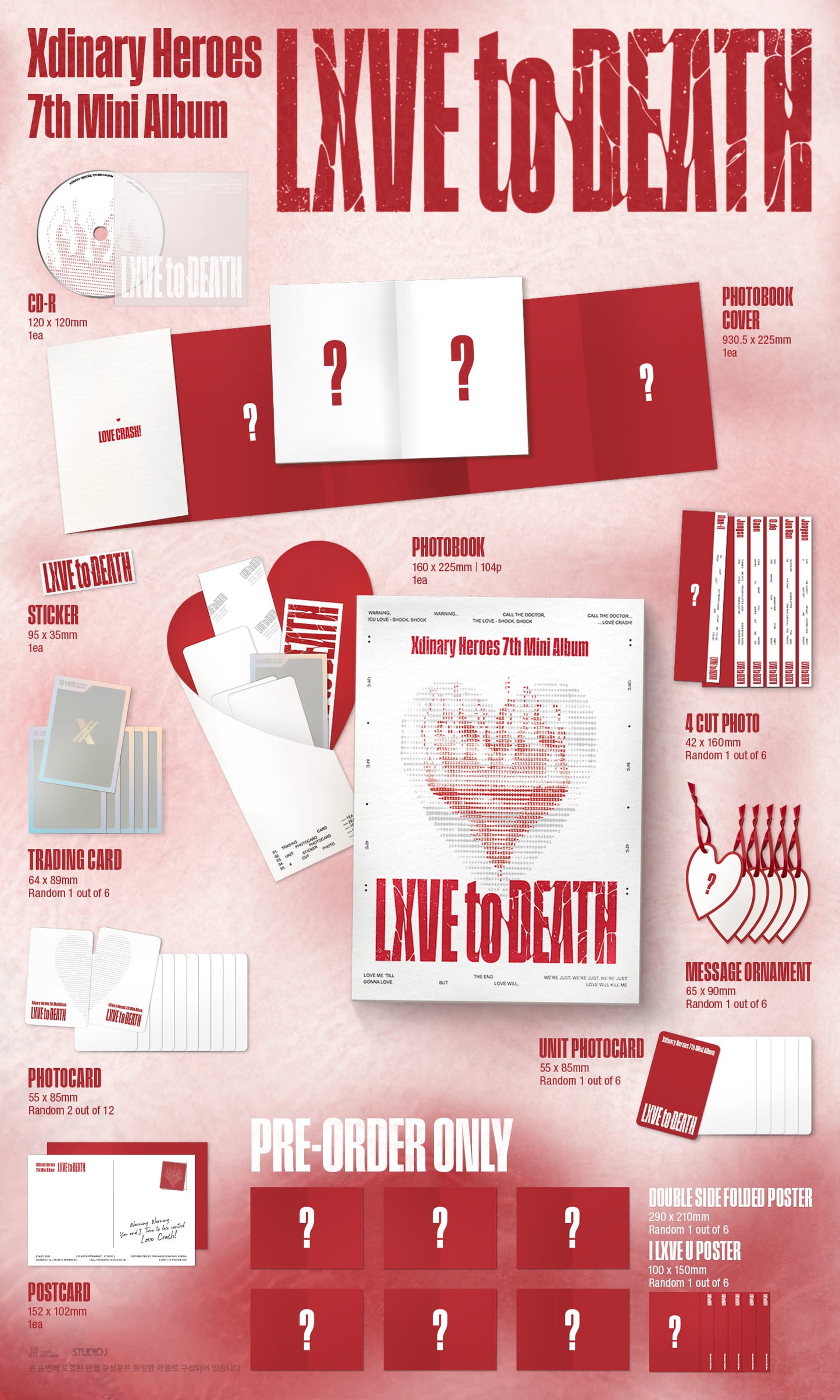 [PRE-ORDER] XDINARY HEROES 7TH MINI ALBUM [LXVE TO DEATH/Standard Ver.]