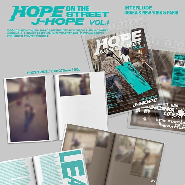 J-HOPE – HOPE ON THE STREET VOL.1 (2 VERSIONS RANDOM)