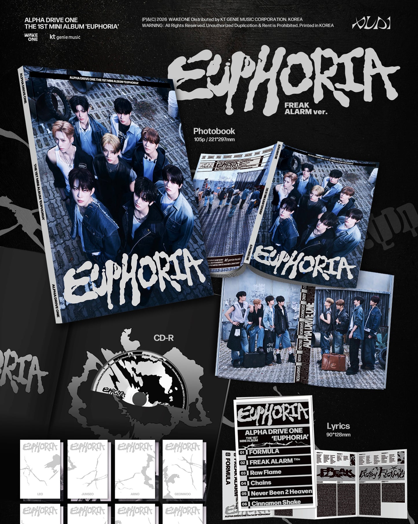 ALPHA DRIVE ONE THE 1ST MINI ALBUM [EUPHORIA/FREAK ALARM Ver.]