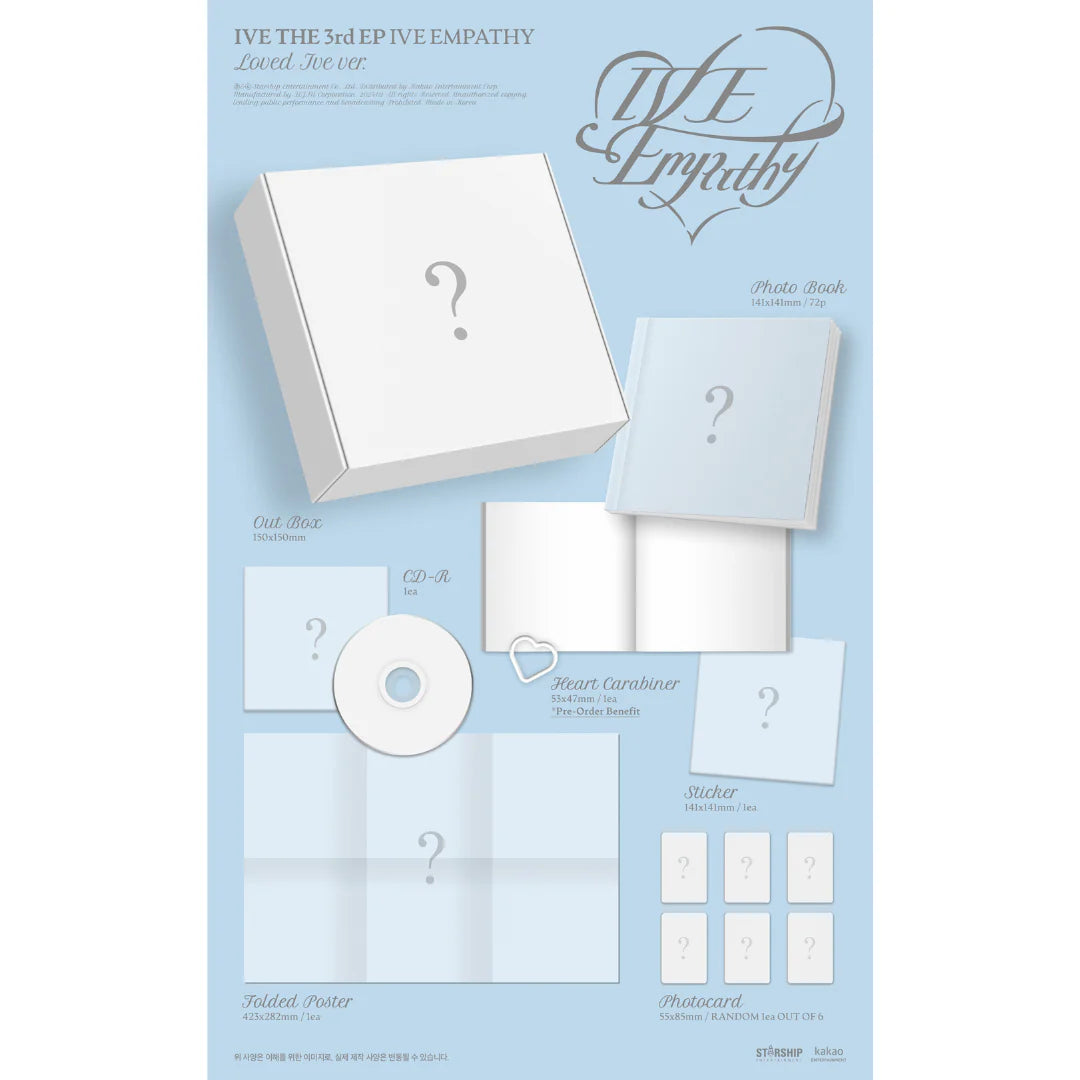 [PRE-ORDER] IVE 3RD EP ALBUM [EMPATHY/LOVED IVE (Limited) Ver.]