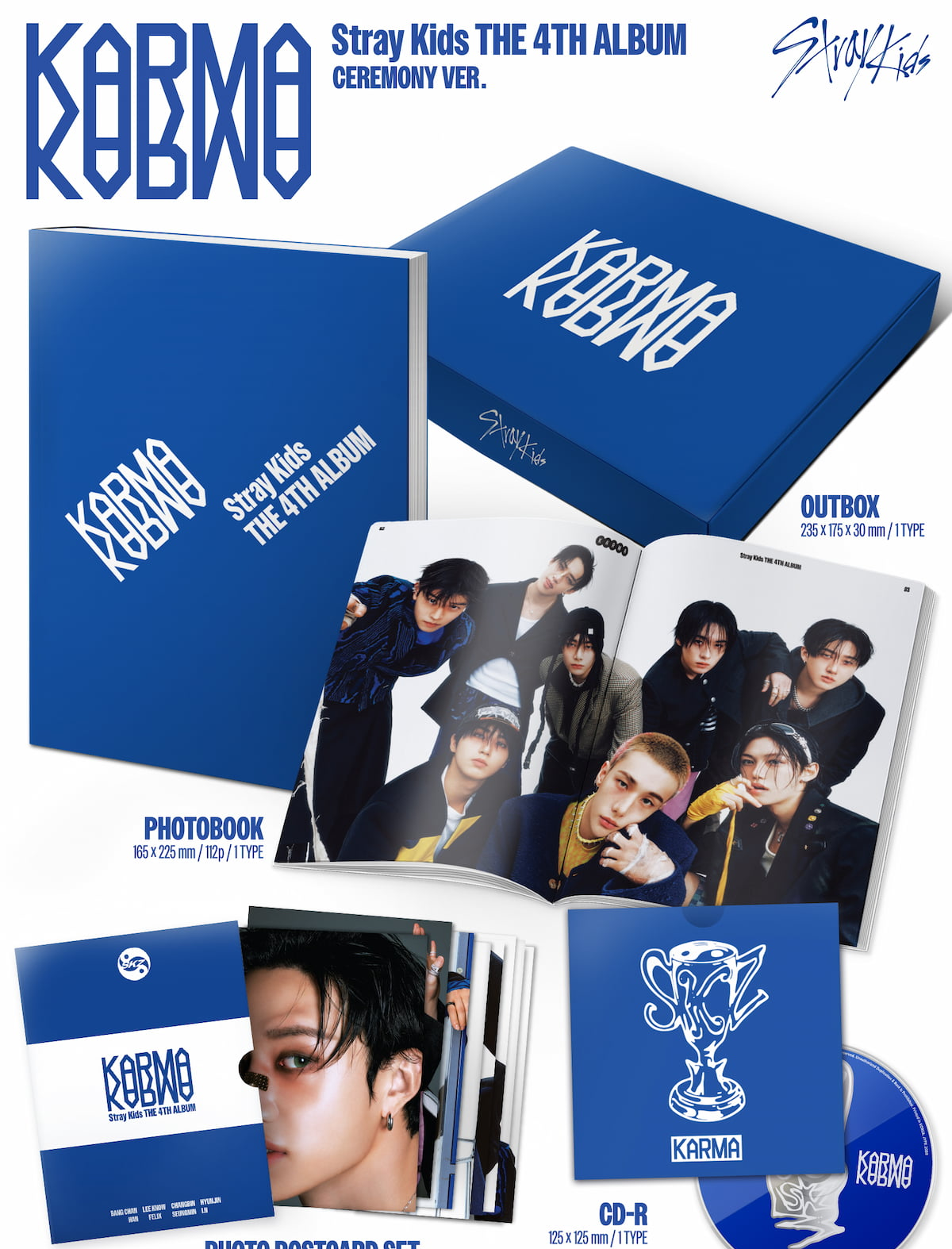 [MAKESTAR EXCLUSIVE] STRAY KIDS 4TH FULL ALBUM [KARMA/STANDARD VER.] product image