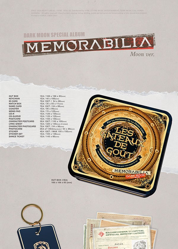 enhypen darkmoonジノ・ジェイク特典・MEMORABILIA enhypen DARKMOON ダークムーン 特典 トレカ ジェイク ジノ
