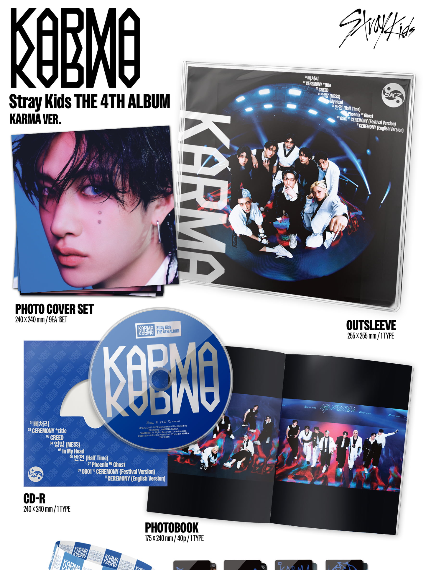 [PRE-ORDER] STRAY KIDS 4TH FULL ALBUM [KARMA/LIMITED VER. (KARMA VER.)]