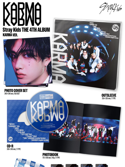 [PRE-ORDER] STRAY KIDS 4TH FULL ALBUM [KARMA/LIMITED VER. (KARMA VER.)]