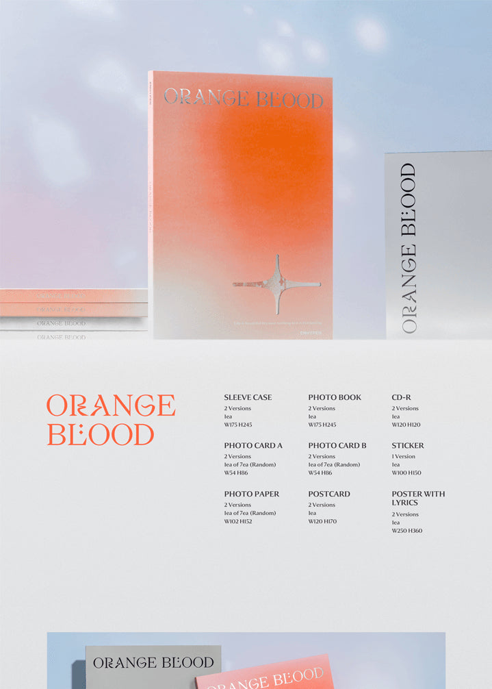 ENHYPEN - [ORANGE BLOOD] 5th Mini Album (KSANA/KALPA VER.)