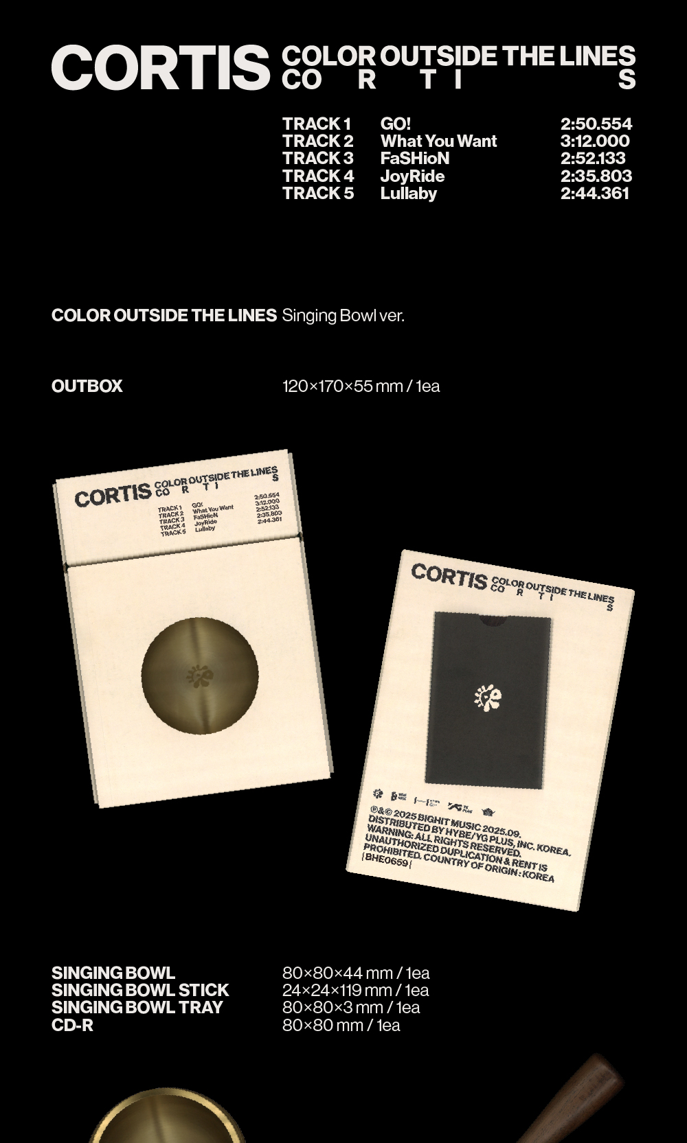 CORTIS THE 1ST EP ALBUM [COLOR OUTSIDE THE LINES/SINGING BOWL VER.]