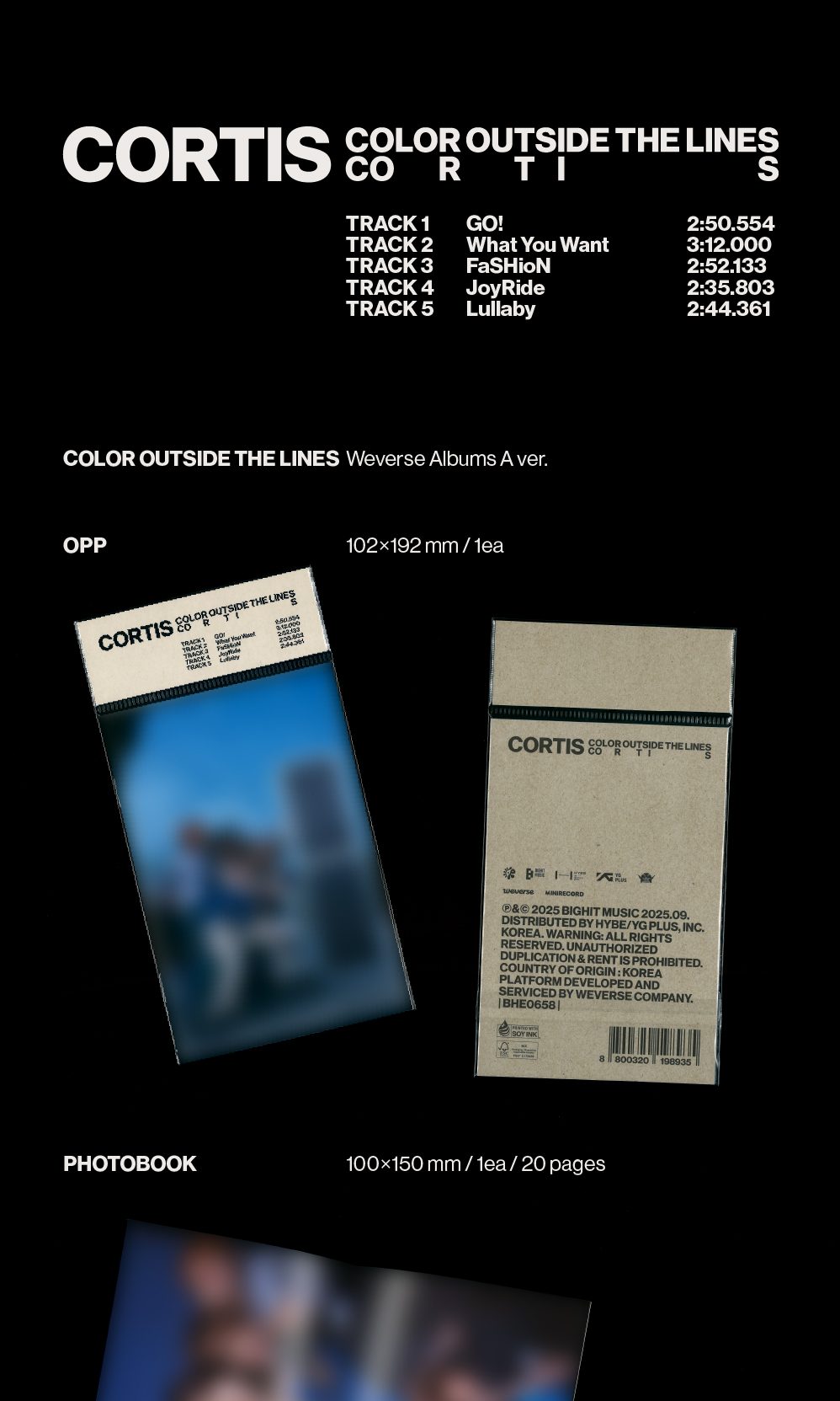CORTIS THE 1ST EP ALBUM [COLOR OUTSIDE THE LINES/WEVERSE VER.]