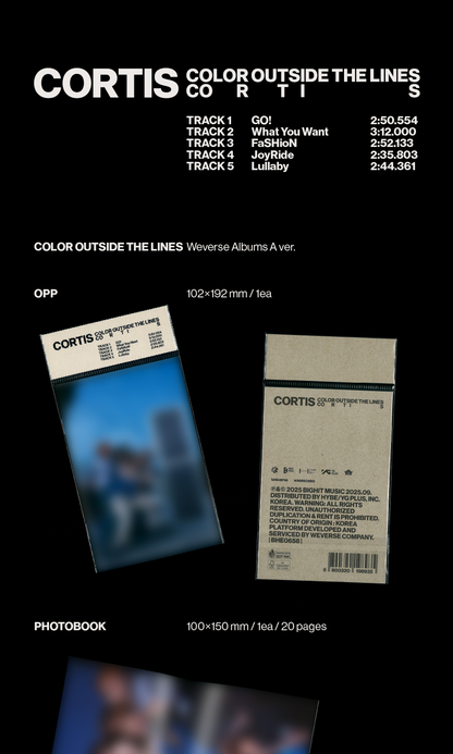 CORTIS THE 1ST EP ALBUM [COLOR OUTSIDE THE LINES/WEVERSE VER.]