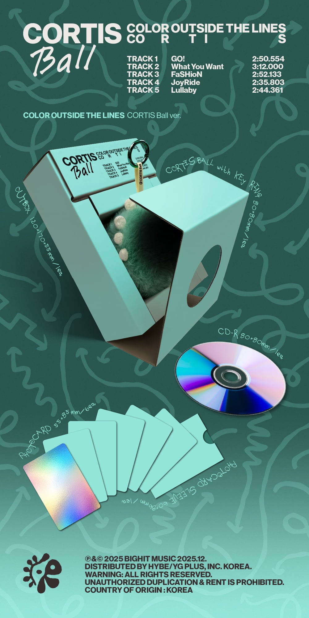 CORTIS The 1st EP [COLOR OUTSIDE THE LINES/CORTIS Ball ver CORTIS The 1st EP [COLOR OUTSIDE THE LINES/CORTIS Ball ver