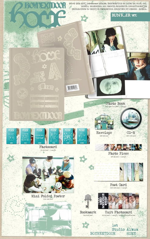 BOYNEXTDOOR 1ST STUDIO ALBUM [HOME/Standard Ver.]