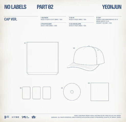 [PRE-ORDER] YEONJUN ALBUM [NO LABELS: PART 02/Cap VER.]