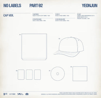 [PRE-ORDER] YEONJUN ALBUM [NO LABELS: PART 02/Cap VER.]