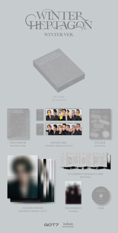 [MAKESTAR EXCLUSIVE] GOT7 MINI ALBUM [WINTER HEPTAGON] product image