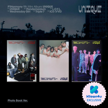 [Ktown4U EXCLUSIVE] P1HARMONY 9TH MINI ALBUM [UNIQUE / Photobook VER]