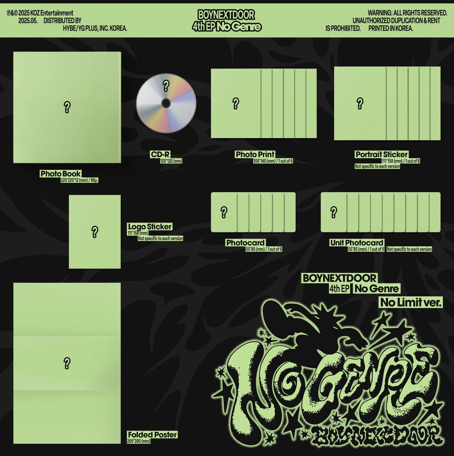 [MAKESTAR EXCLUSIVE] [PRE-ORDER] BOYNEXTDOOR 4TH EP ALBUM [NO GENRE/Standard Ver.]