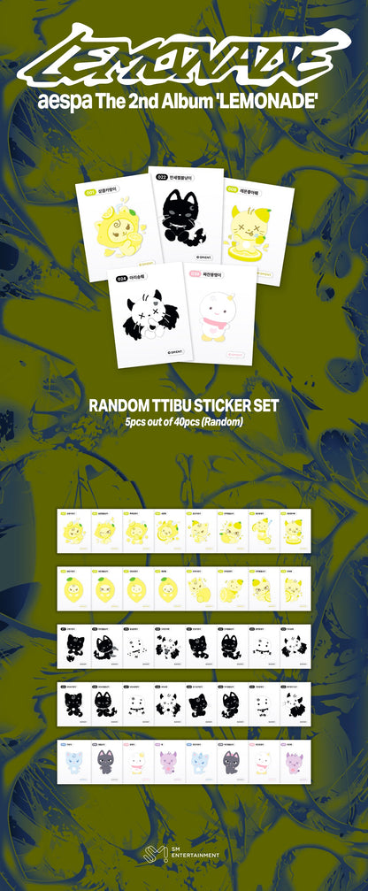 [PRE-ORDER] AESPA - MAKE IT LEMONADE OFFICAL MD [RANDOM TTIBU STICKER SET]
