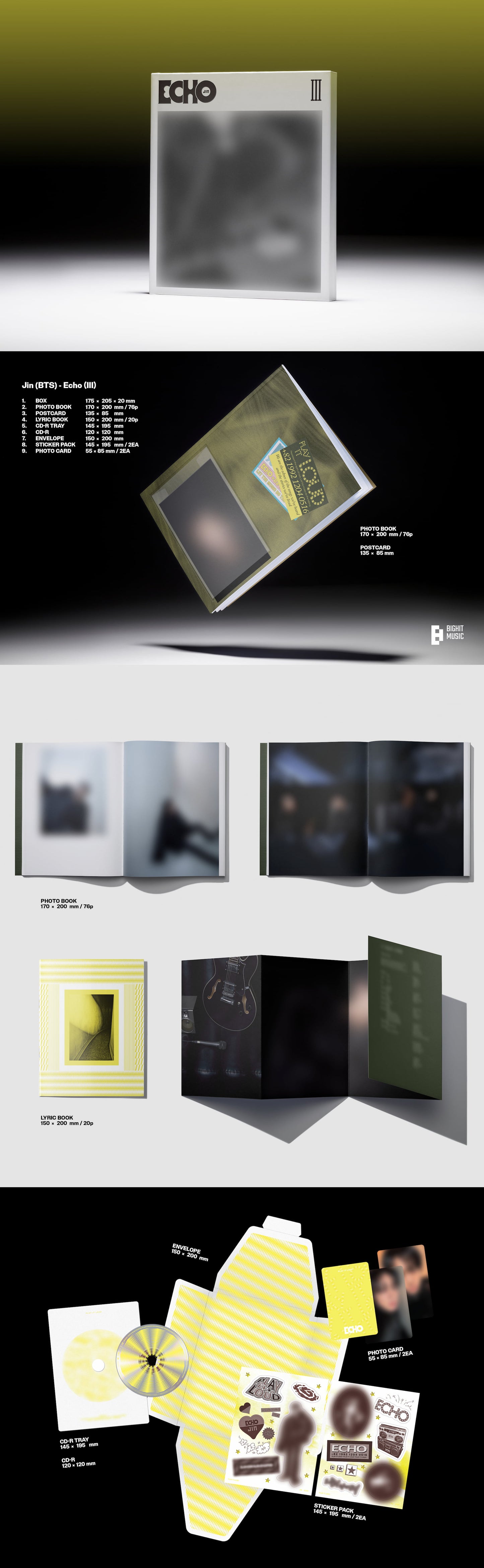 [PRE-ORDER] JIN 2ND MINI ALBUM [ECHO/Standard Ver.]