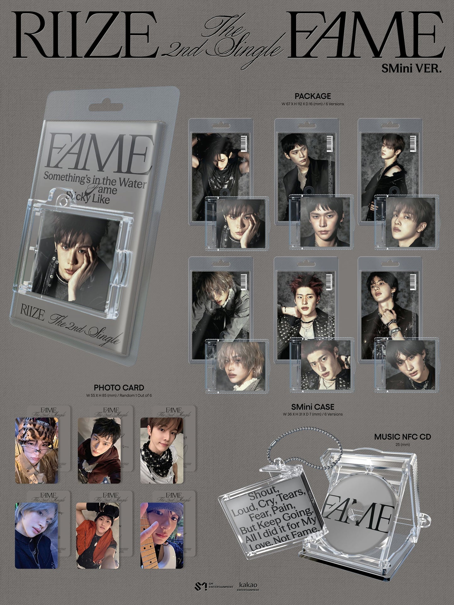 [PRE-ORDER] RIIZE 2nd Single Album (Fame/Smini Ver.)
