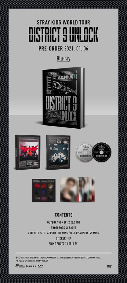 STRAY KIDS - 1ST WORLD TOUR BLU-RAY (DISTRICT 9 : UNLOCK) IN SEOUL