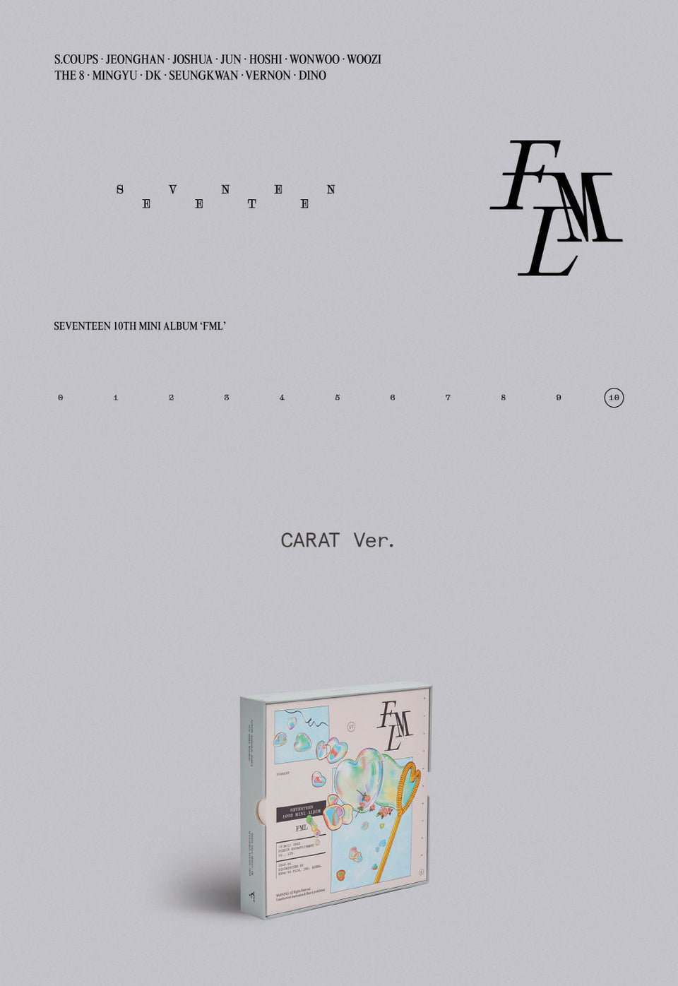 SEVENTEEN 10TH ALBUM [FML/CARAT VER.]