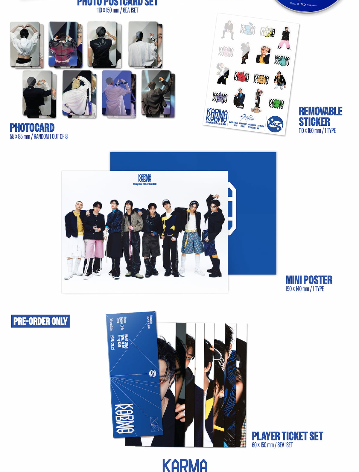 [MAKESTAR EXCLUSIVE] STRAY KIDS 4TH FULL ALBUM [KARMA/STANDARD VER.] product image
