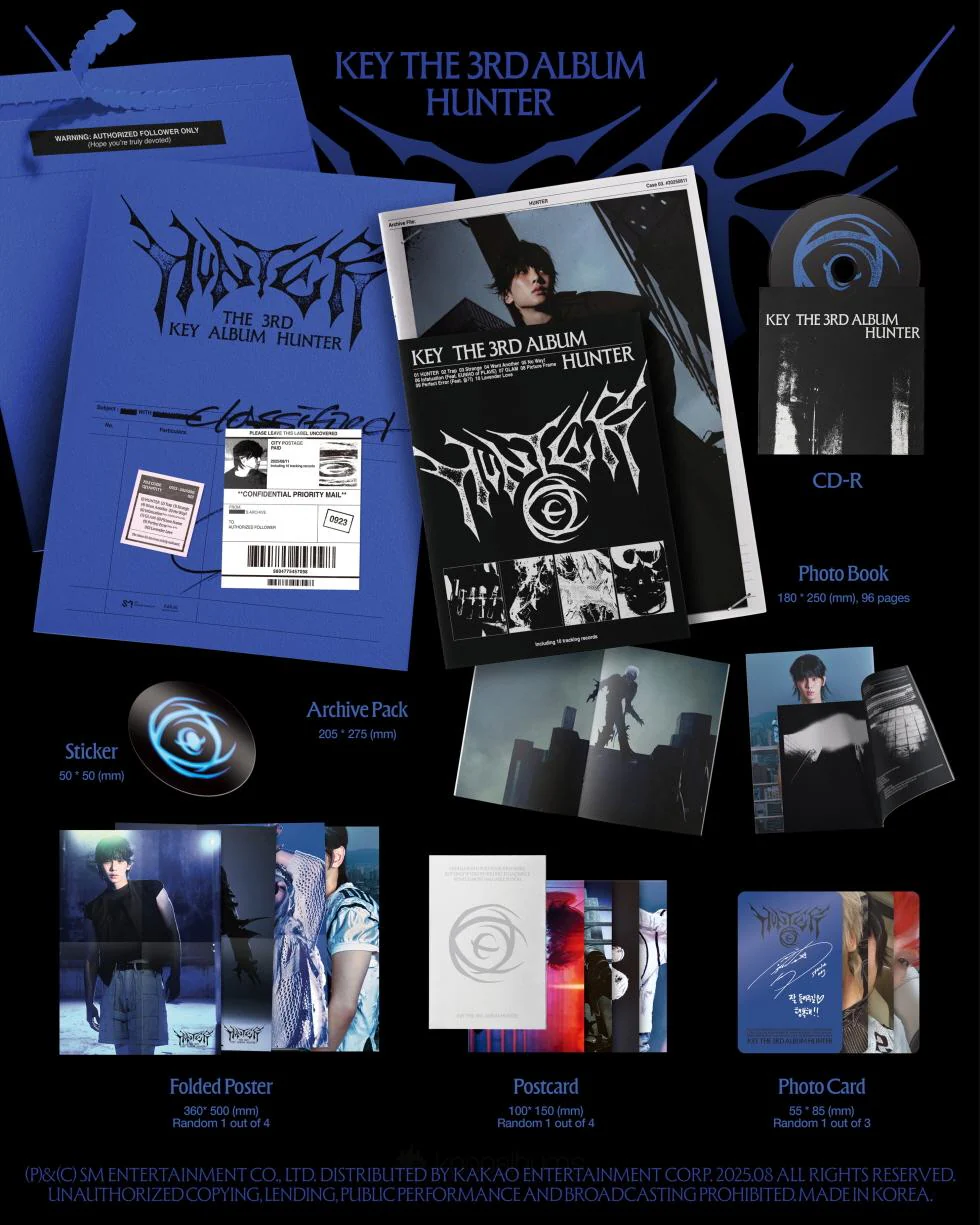 [PRE-ORDER] KEY 3RD FULL ALBUM [HUNTER/PHOTOBOOK ARCHIVE VER.]