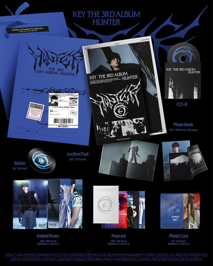 [PRE-ORDER] KEY 3RD FULL ALBUM [HUNTER/PHOTOBOOK ARCHIVE VER.]