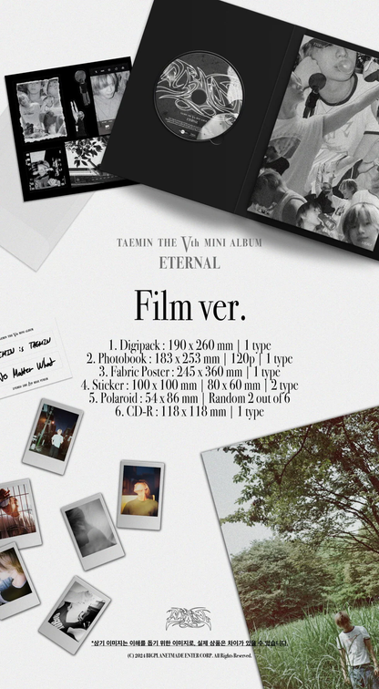 TAEMIN 5TH MINI ALBUM [ETERNAL/FILM VER]