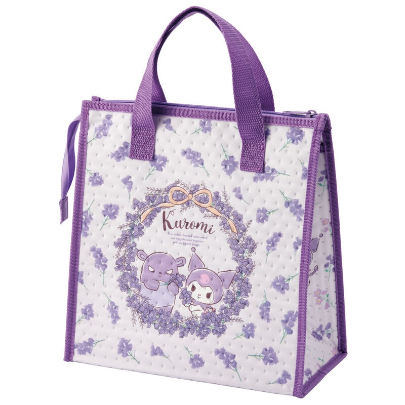 Sanrio Kuromi Flower Wreath Insulated Lunch Tote Bag