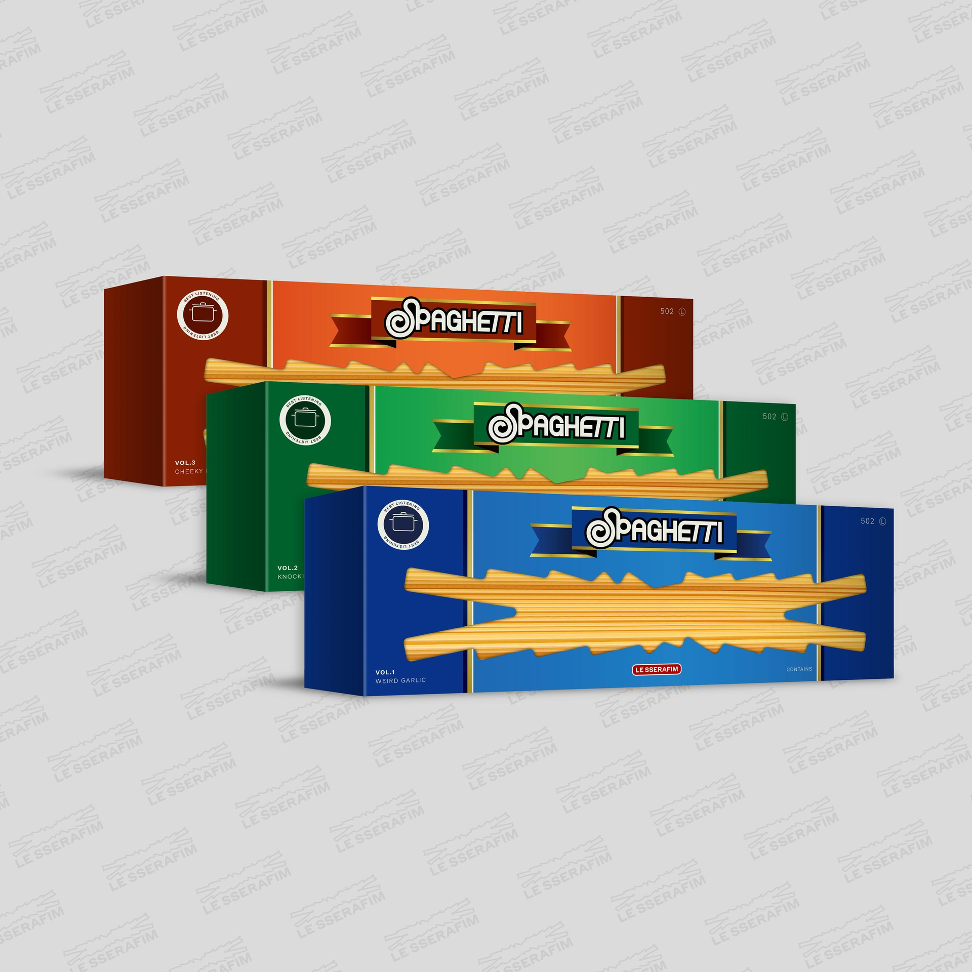 【新品未開封】LE SSERAFIM SPAGHETTI　12形態セット LE SSERAFIM 1ST SINGLE ALBUM [SPAGHETTI/STANDARD VER.] – Kawaii Alley