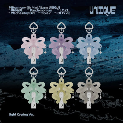 [PRE-ORDER] P1HARMONY 9TH MINI ALBUM [UNIQUE / Light Keyring VER. (Limited Edition)]