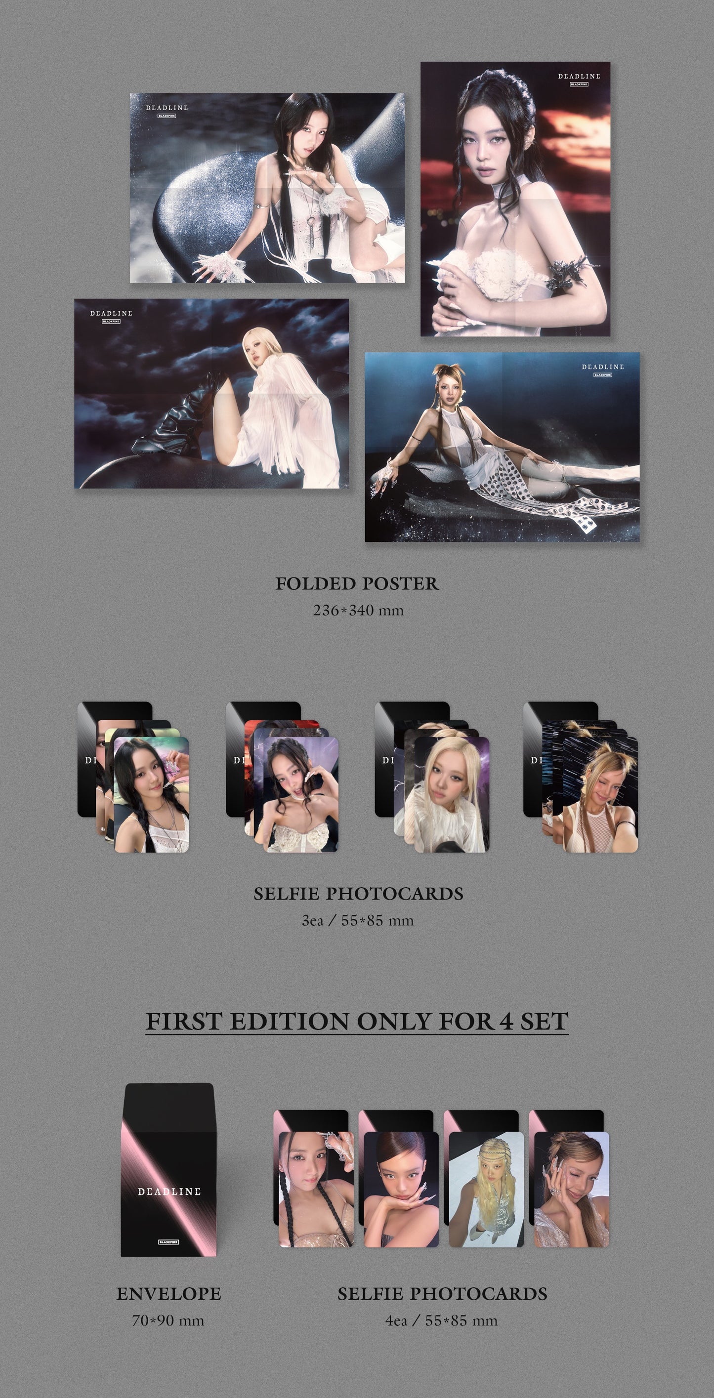 [MAKESTAR EXCLUSIVE] BLACKPINK 3rd MINI ALBUM [DEADLINE/SILVER Ver.]