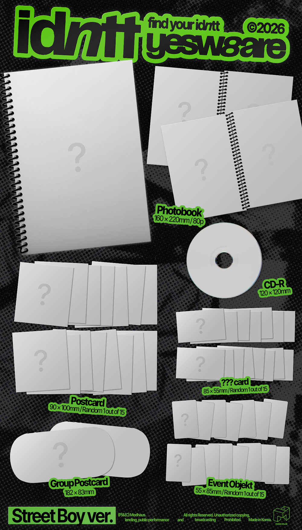 [PRE-ORDER] IDNTT MINI ALBUM [YESWEARE/STANDARD VER.]