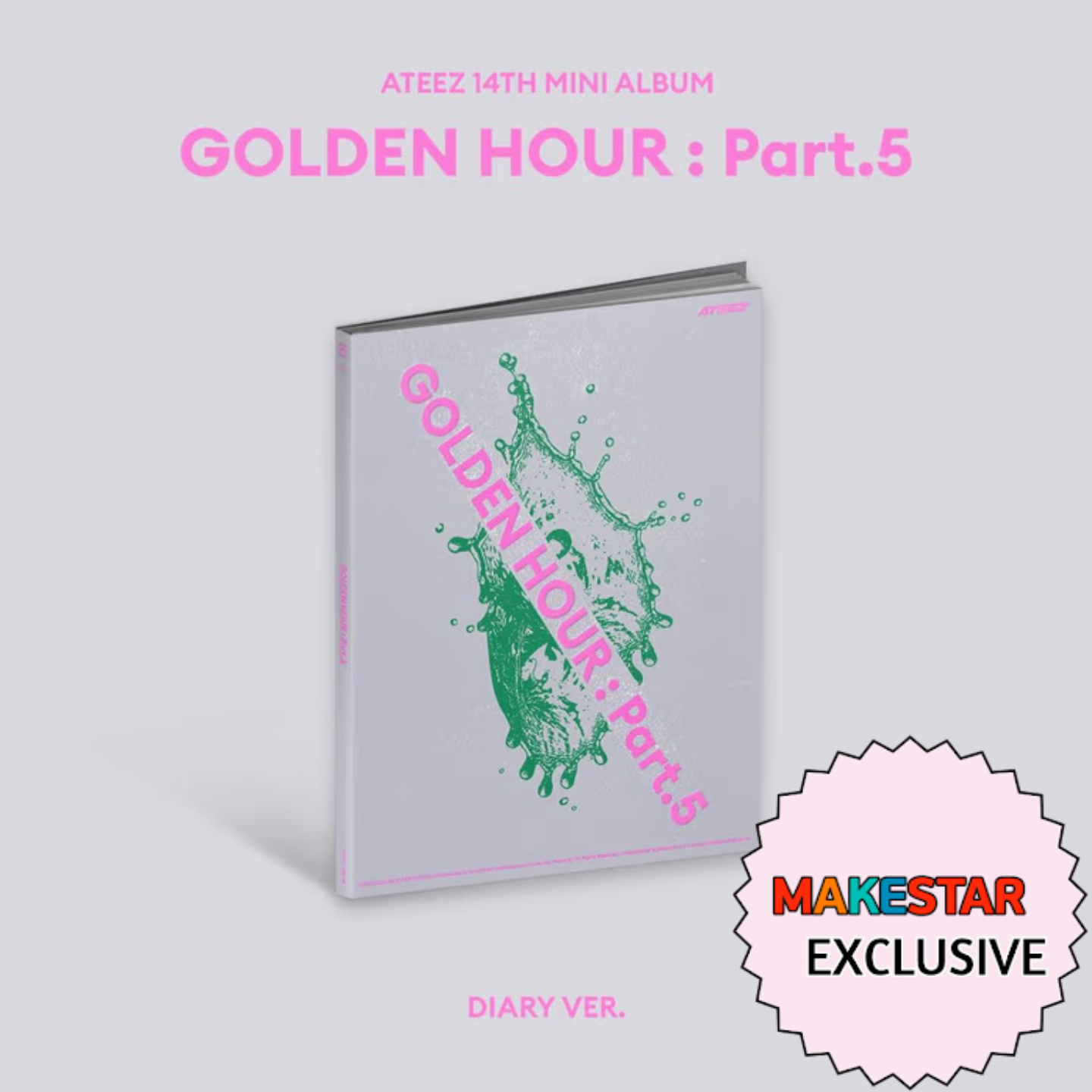 [PRE-ORDER] [MAKESTAR EXCLUSIVE] ATEEZ 14TH MINI ALBUM [GOLDEN HOUR : Part.5/POCA VER.]