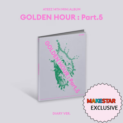 [PRE-ORDER] [MAKESTAR EXCLUSIVE] ATEEZ 14TH MINI ALBUM [GOLDEN HOUR : Part.5/POCA VER.]