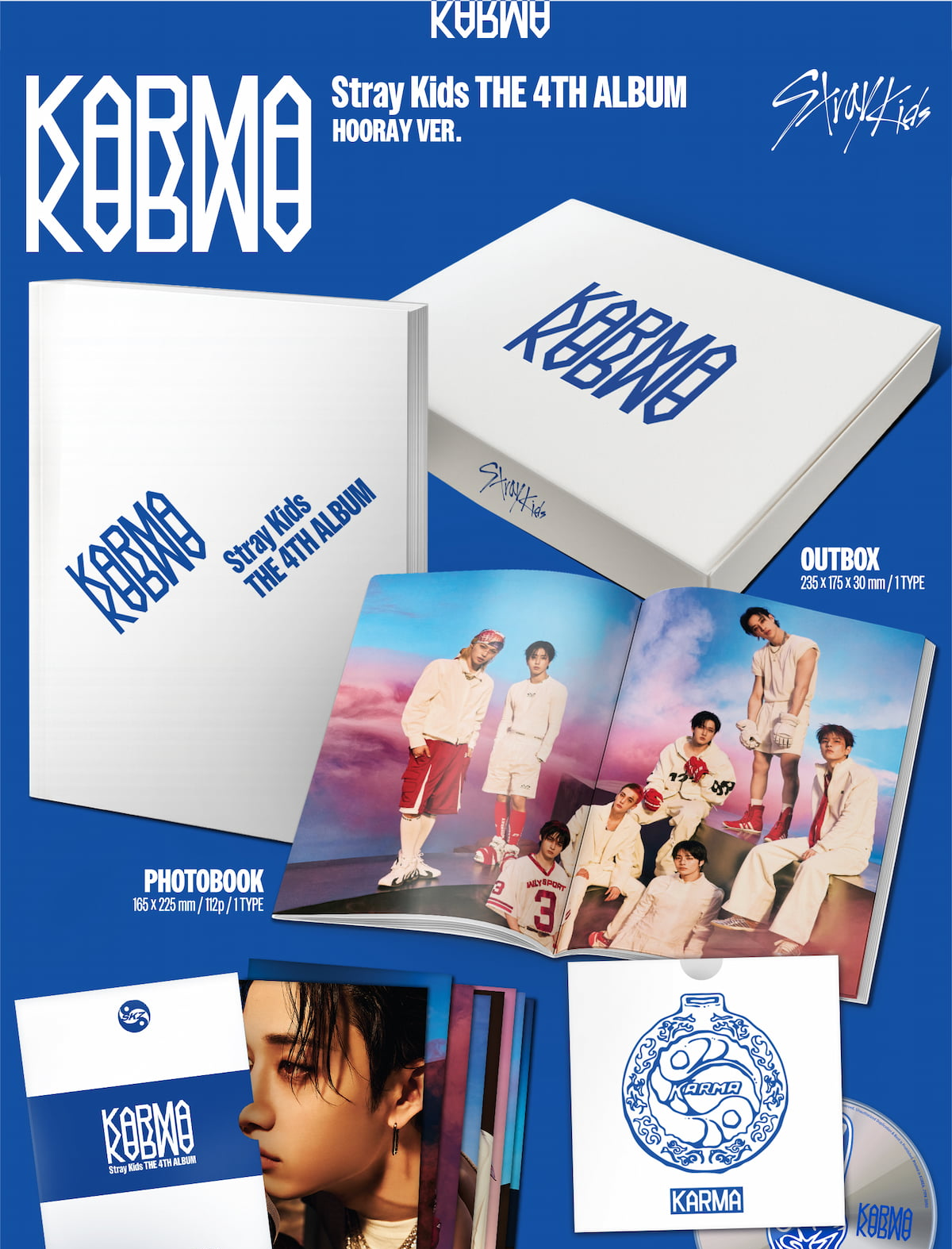 [MAKESTAR EXCLUSIVE] STRAY KIDS 4TH FULL ALBUM [KARMA/STANDARD VER.] product image