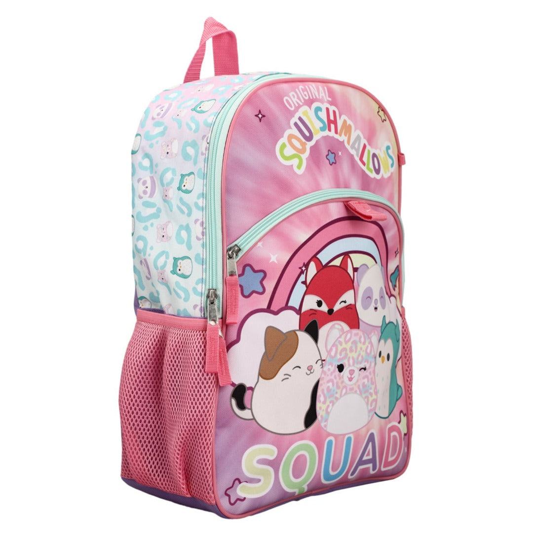 Squishmallows Squad Characters Backpack 5 Piece Set