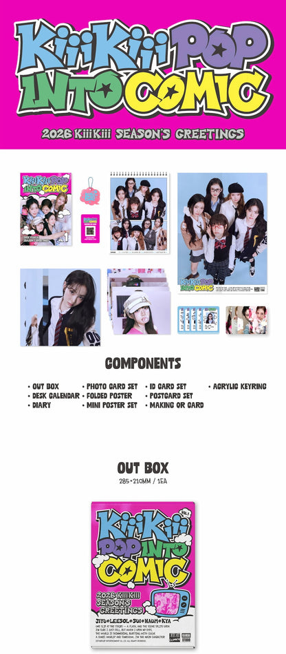 [PRE-ORDER] KIIKII - 2026 Season's Greetings [KiiiKiii POP INTO COMIC]