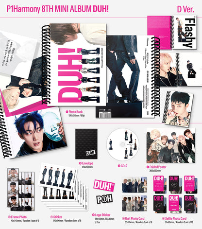 [PRE-ORDER] P1HARMONY 8TH MINI ALBUM [DUH!/Standard VER]