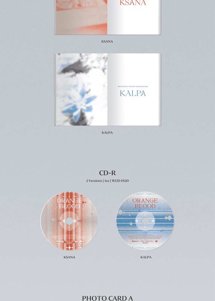 ENHYPEN ORANGE BLOOD KALPA Version Photocards ENHYPEN ORANGE BLOOD 5th Mini Album (KALPA Version) Extra Photocards Set - K-Pop Music CD Enhypen Album