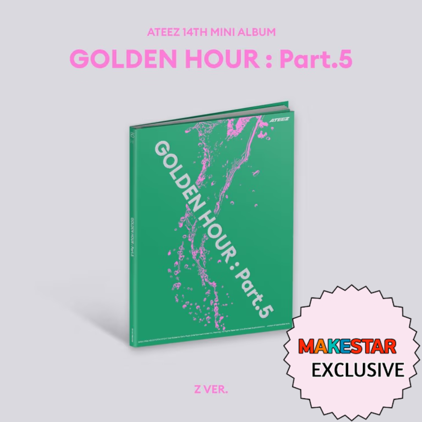 [PRE-ORDER] [MAKESTAR EXCLUSIVE] ATEEZ 14TH MINI ALBUM [GOLDEN HOUR : Part.5/POCA VER.]