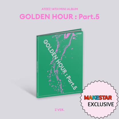 [PRE-ORDER] [MAKESTAR EXCLUSIVE] ATEEZ 14TH MINI ALBUM [GOLDEN HOUR : Part.5/POCA VER.]